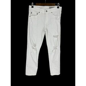 Adriano Goldschmied The Ex-Boyfriend Slim Slouchy Slim Distressed Jeans Size 27R